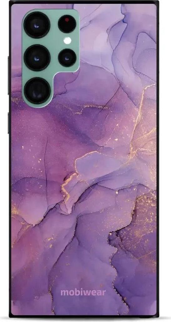 Handyhülle für Galaxy S22 Ultra, Mobiwear Glossy Case, Violett