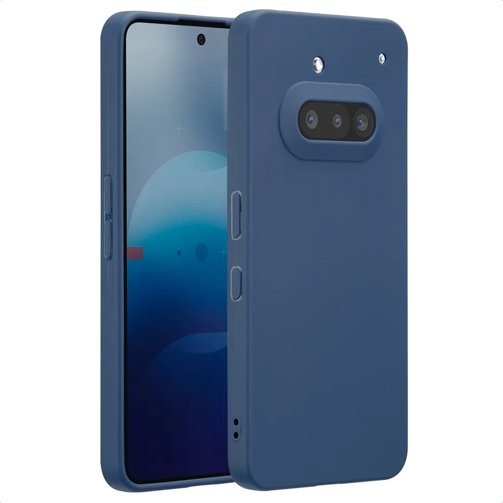 Cover Per Nothing Phone (1) Blu, Custodia In TPU E PC Antiurto Con Anello Girevole 360°, Antiscivolo E Morbida - 5