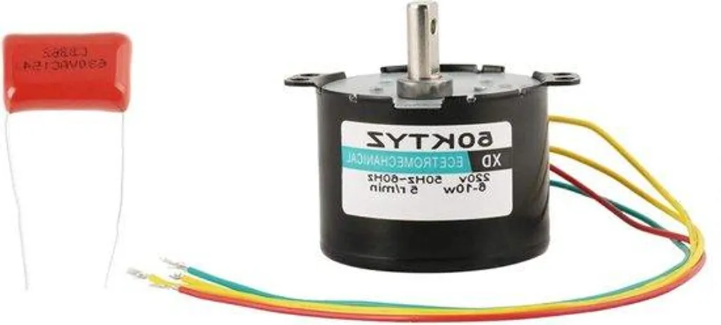 Moteur synchrone 5 tr/min silencieux avec engrenage métal pour labo