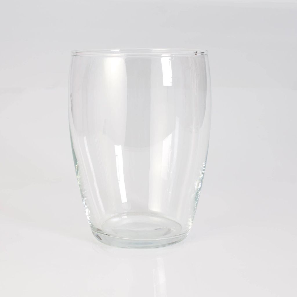 INNA-Glas Runde Glasvase Henry, klar, 19cm, Ø 13,5cm - Blumenvase - Tischvase
