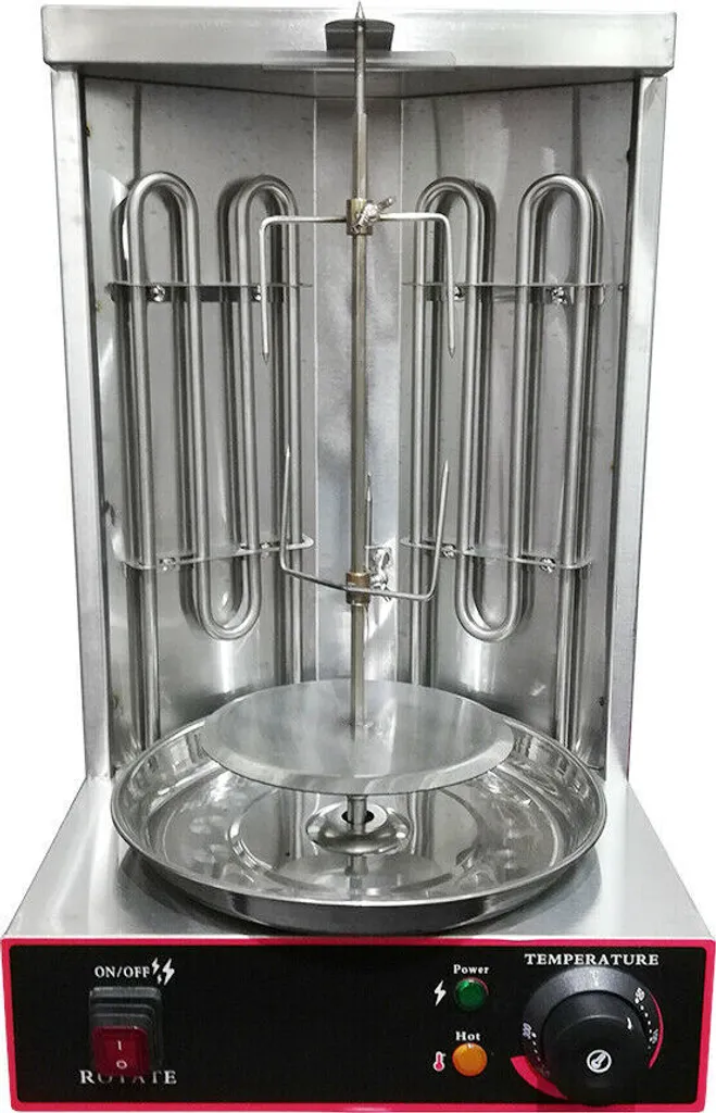 Barbecue vertical électrique pour soirées kebab et poulet rôti maison