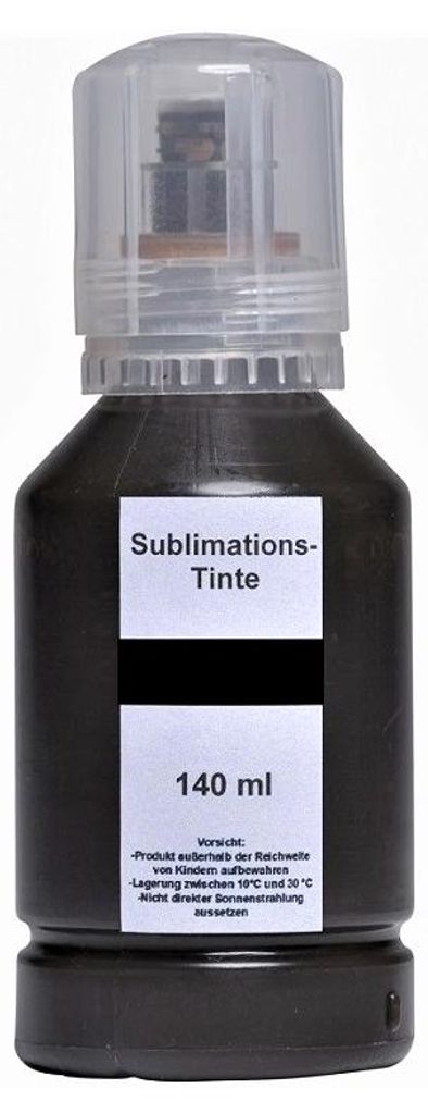 140 ml Sublimationstinte black für Epson Ecotank 101, 102, Produktbild 