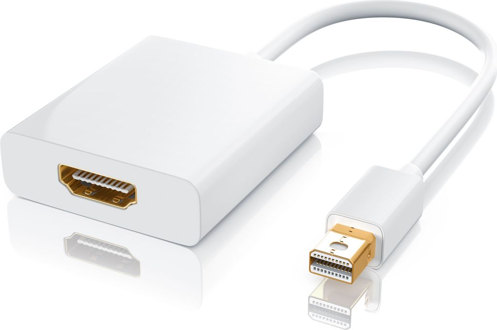 CSL Mini DisplayPort zu HDMI Typ A Audio- & Video-Adapter, Full HD MiniDP Adapter / Konverterkabel