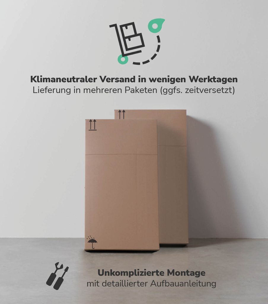 mokebo® Bad Hochschrank in Anthrazit-Schwarz 'Der Kapitän', Produktbild 4