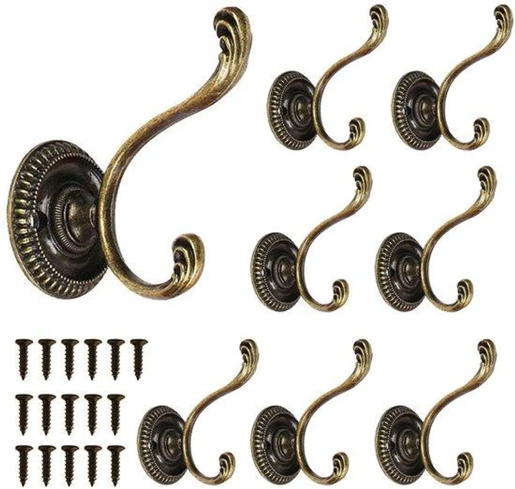 Crochets Muraux en Bronze de Haute Qualité avec 24 Vis pour Intérieur