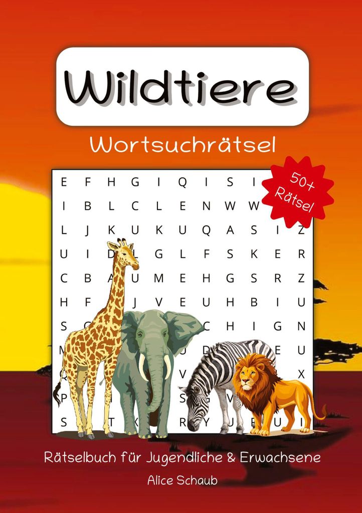 Wildtiere Wortsuchrätsel