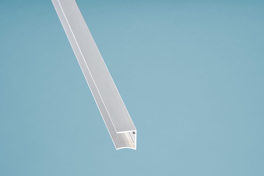 98cm Aluminium Kantenschutzprofil Oben Pressblank für 16mm Produktbild 