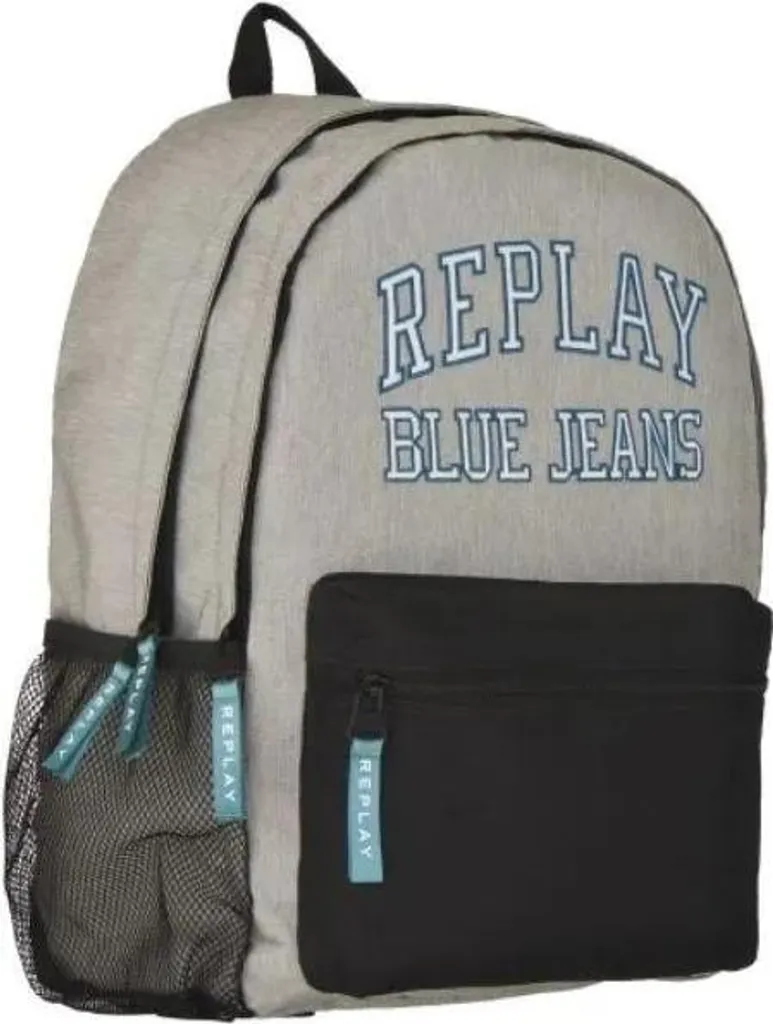 Sac à dos Replay Gris en Toile Résistante - Finition Premium et Confort