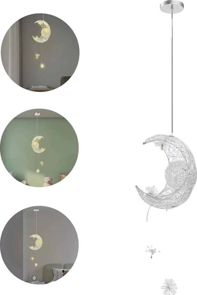 Lampada a sospensione, LED 5*G4, lunghezza di sospensione regolabile 90 cm, luce calda 2700 K, potenza 5 W, diametro della base 12 cm