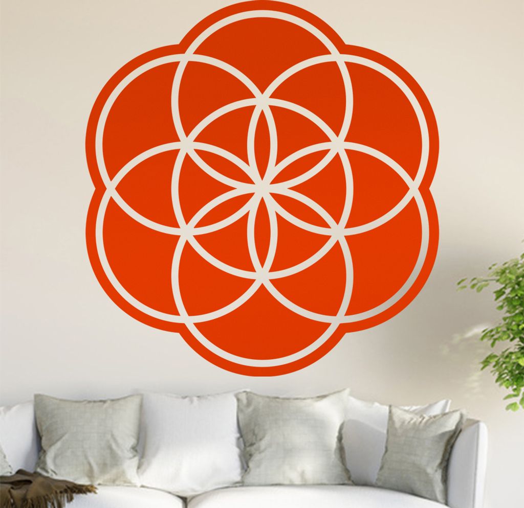 Samen des Lebens Wandtattoo in 6 Größen - Wandaufkleber Wall Sticker - Dekoration, Küche, Wohnzimmer, Schlafzimmer, Badezimmer