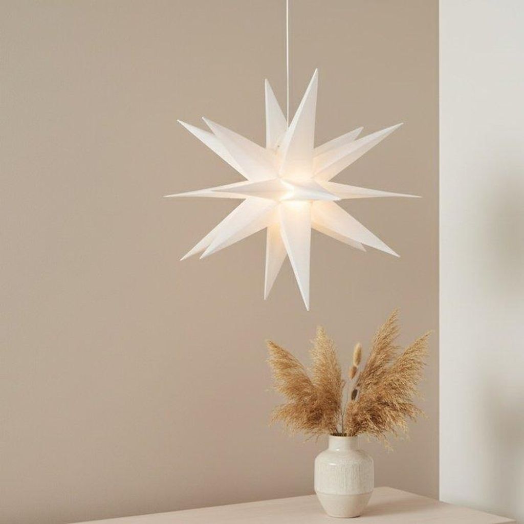Kaemingk Lumineo LED Leuchtstern 6 LED warmweiß außen 60 cm Produktbild 