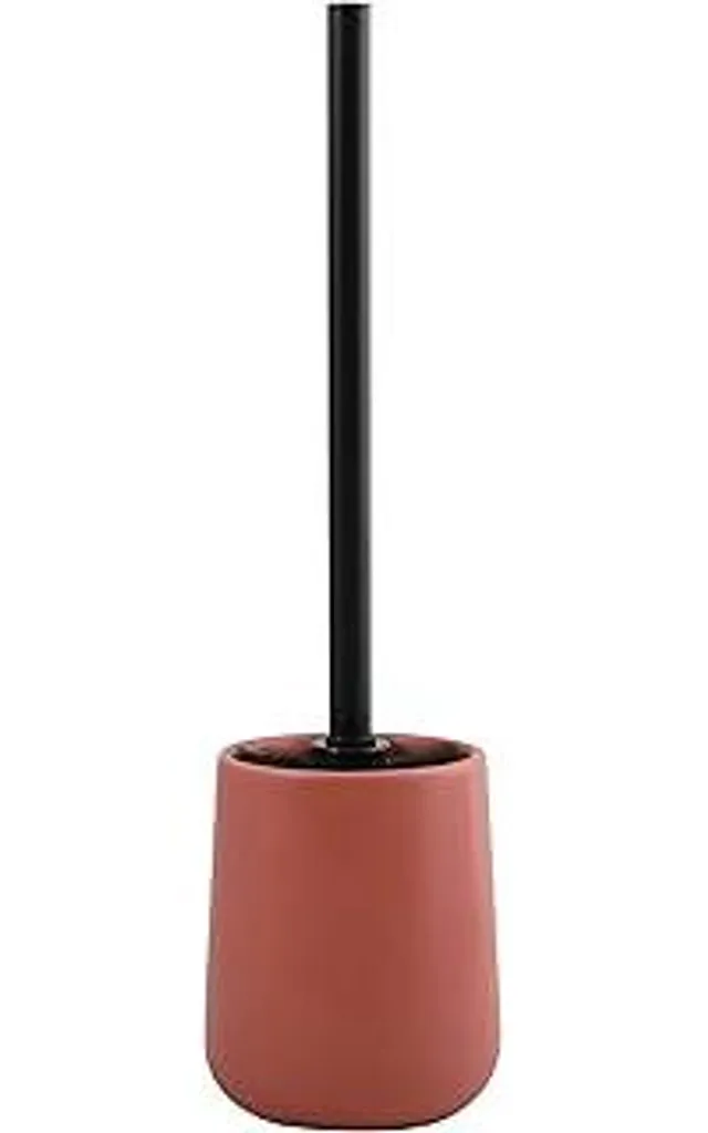 MSV Maonie Scopa per WC Scopa per WC Set per WC in Vetroceramica opaca rosso terracotta