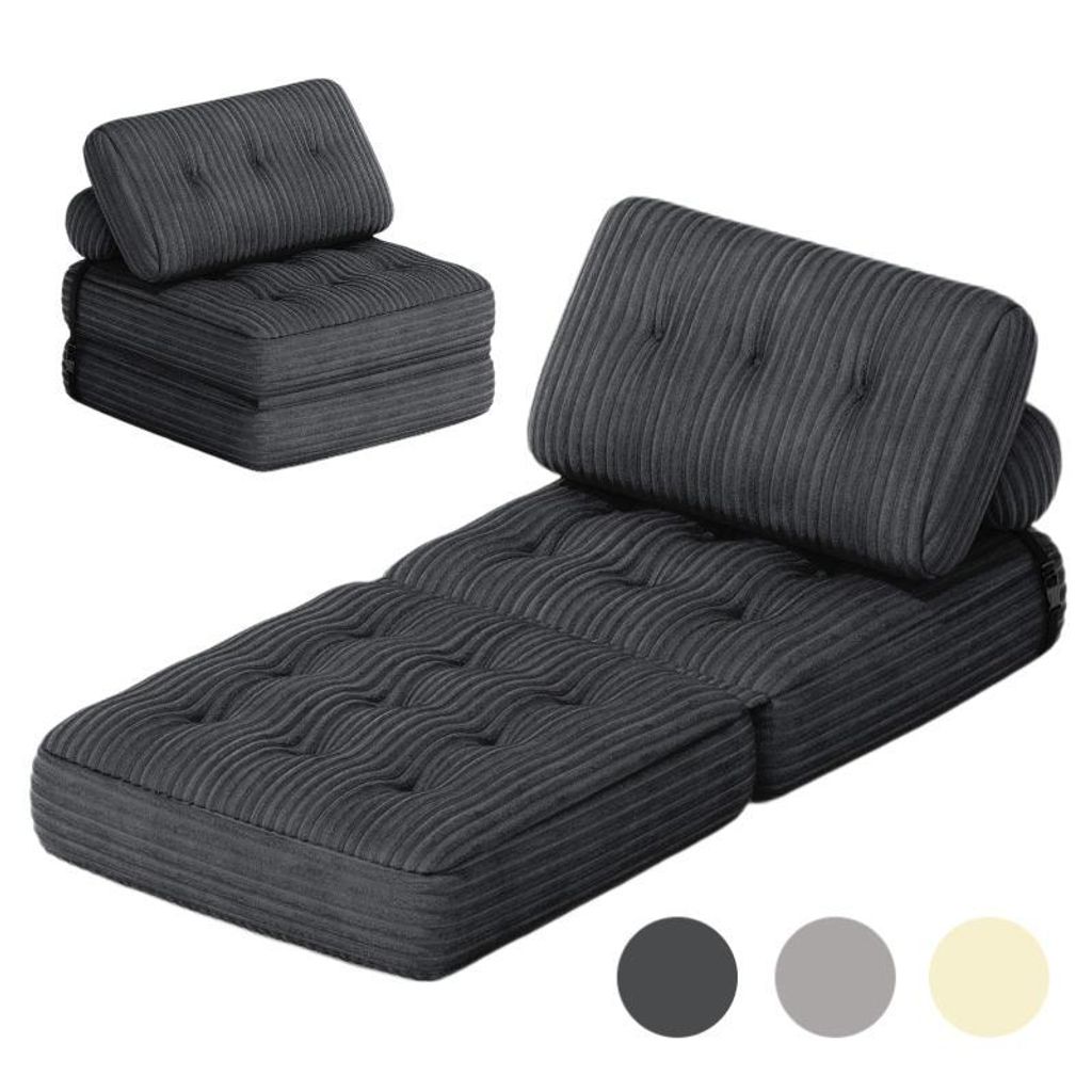 BEALIFE 3-in-1 beanbag pieghevole | Come divano, lettino e Immagine del prodotto 