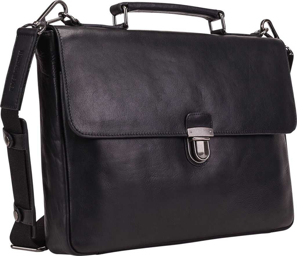 Leonhard Heyden Roma Aktentasche Leder 37 cm Laptopfach