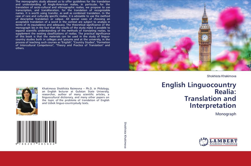 English Linguocountry Realia: Translation and Interpretation