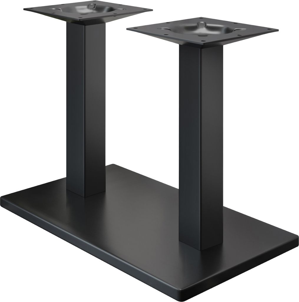 LM | Bistro Tisch | 130 x 80 cm | H 74 cm | Wenge | Gestell: Schwarz | Bistrotisch Gastro Tisch