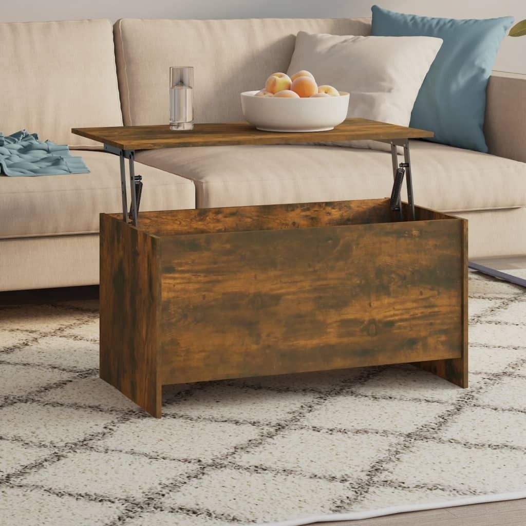 Maison Exclusive - Couchtisch Räuchereiche 102x55,5x52,5 cm Holzwerkstoff