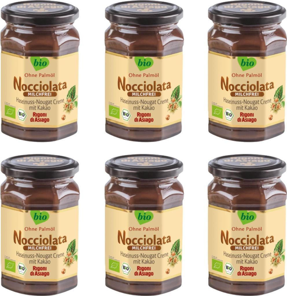 Rigoni di Asiago Nocciolata - Milchfrei, 6x 650g, Produktbild 