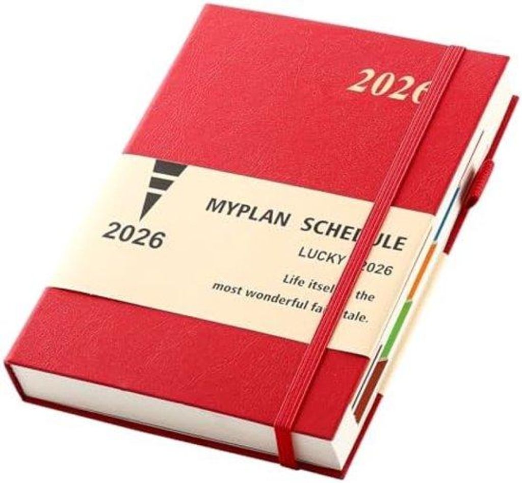 Tagesplaner A5 2026 mit Monatsübersicht und nützlichen Funktionen