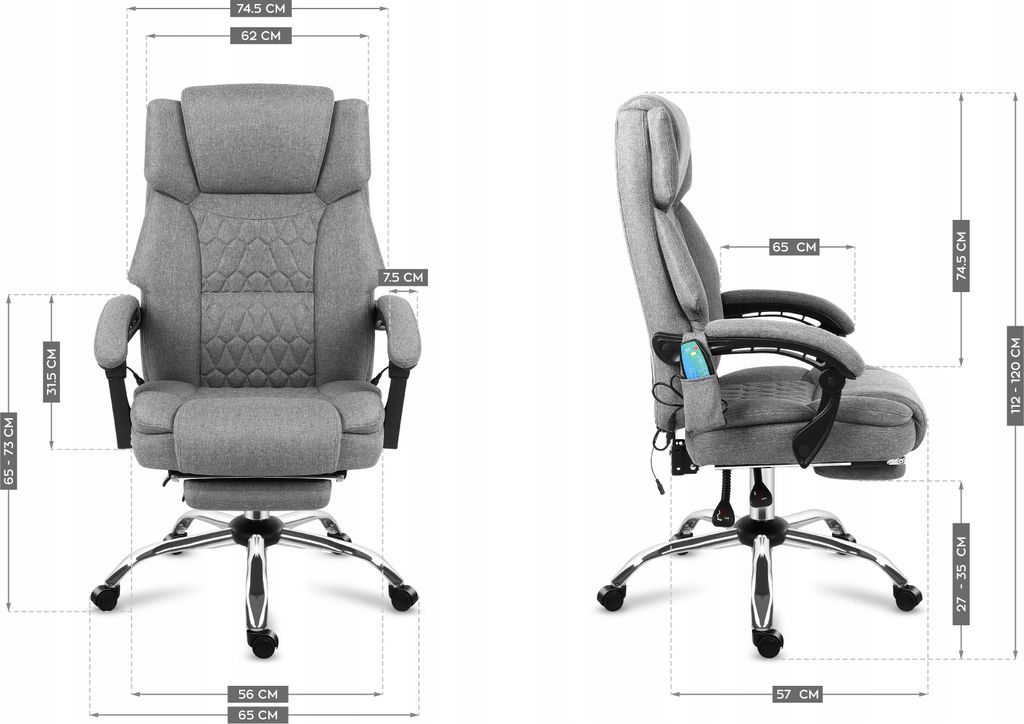 Boss 6.0 Grey swivel chair Immagine del prodotto 