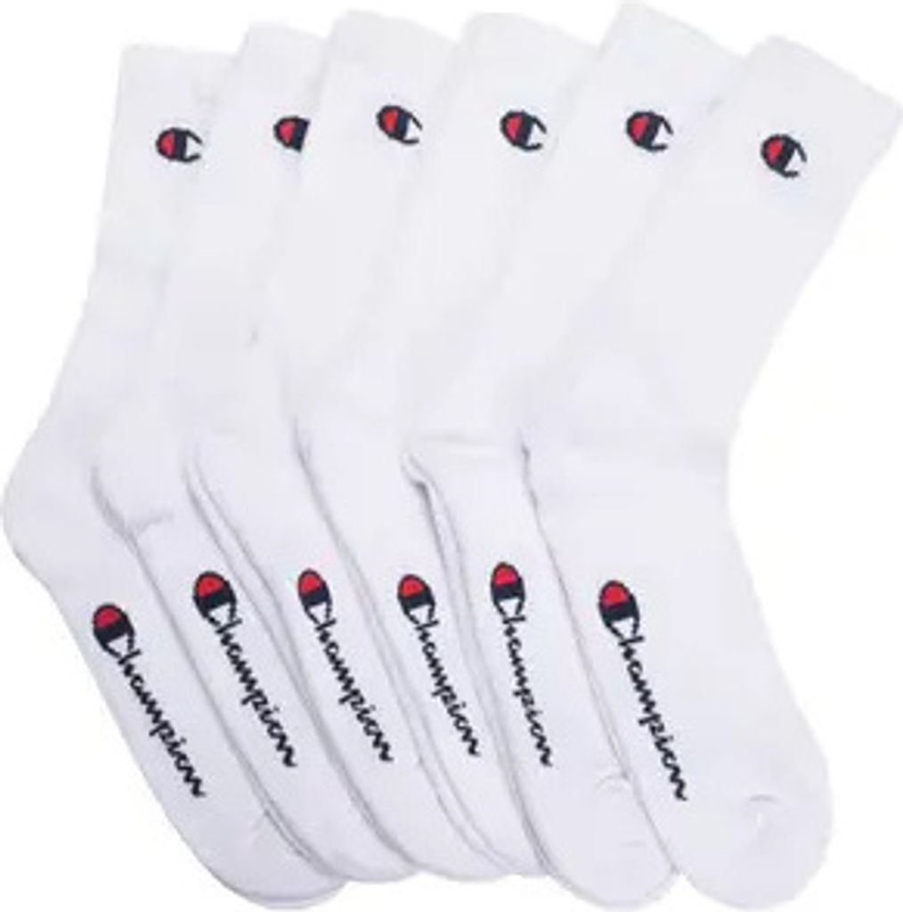 Champion Unisex Socken, 6 Paar - Calzini di base Weiß EU Immagine del prodotto 