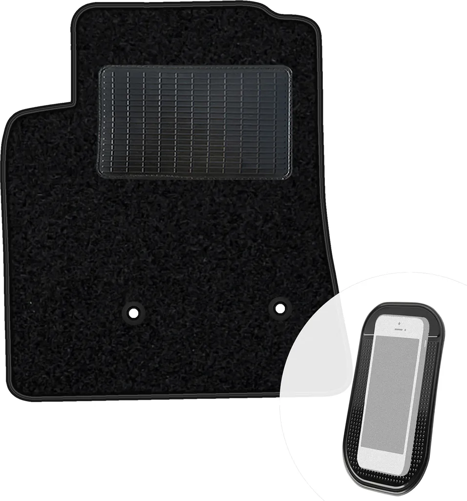 Tappetino Auto Fiat Fullback 2016-2019 moto-MOLTICO Nero Velours