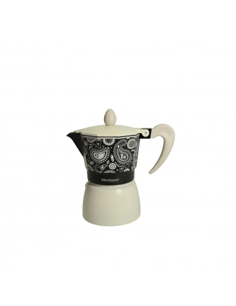 Cafetière italienne moka 3 tasses Shanti aluminium noir mat pour expresso