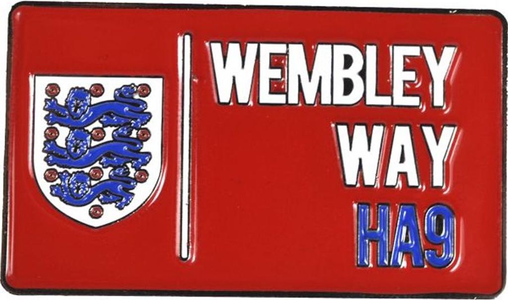 England FA - "Wembley Way" Wappen-Abzeichen BS6421 (Einheitsgröße) (Rot)
