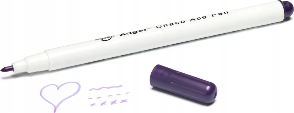 Stylo couture effaçable à la chaleur : marquage net sur tissu de couleur