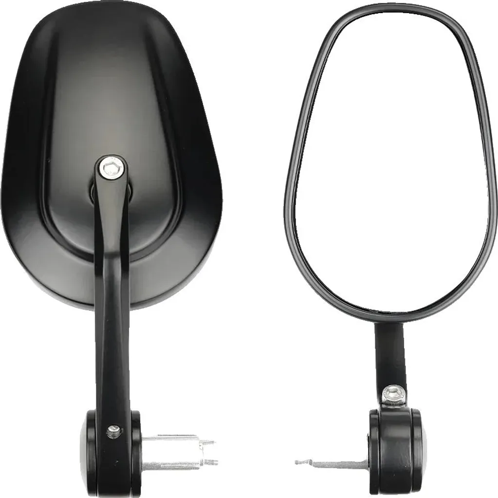 Miroir Moto Embout de Guidon Rotatif 360° Aluminium CNC Robuste et Chic
