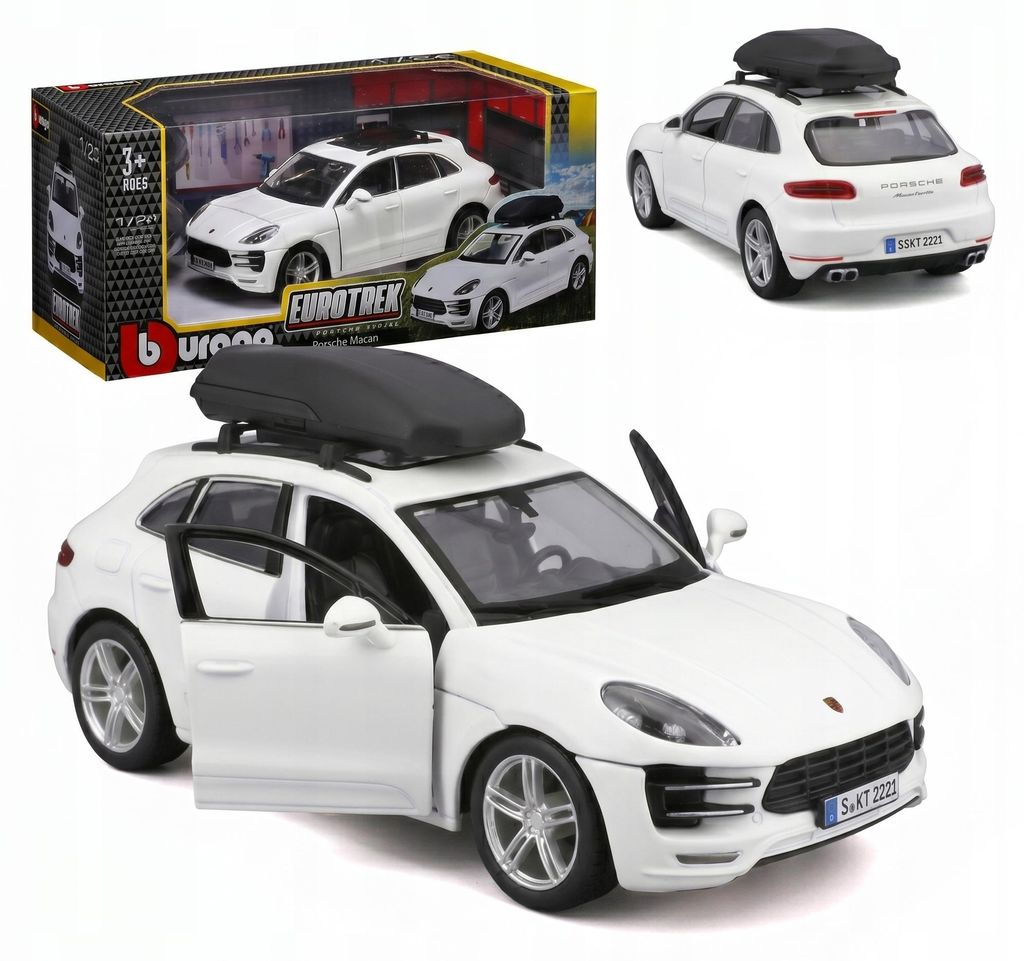 Bburago, model auta Porsche Macan, měřítko 1:24 – kvalitní Obrázek produktu 