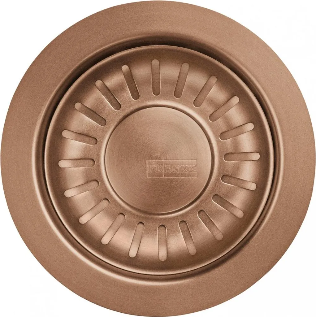 Bouchon de Vidage Franke 112.0639.056 avec Panier Filtre Cuivre Inox
