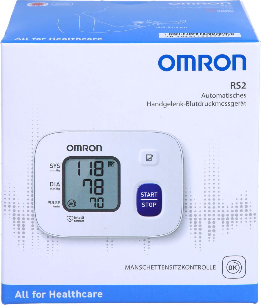 OMRON RS2 Handgelenk Blutdruckmessgerät HEM-6161-D