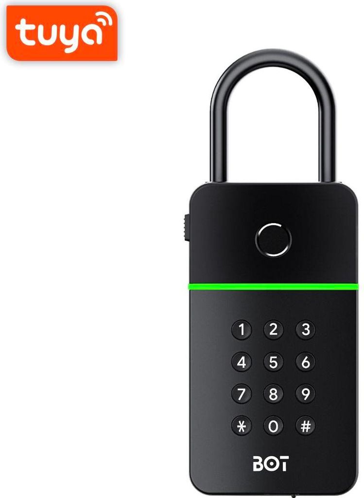 BOT Smart Schlüsselkasten KB4 Tuya schwarz Produktbild 