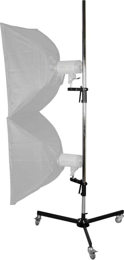 Treppiede su ruote Walimex pro con 2 supporti per morsetti Immagine del prodotto 