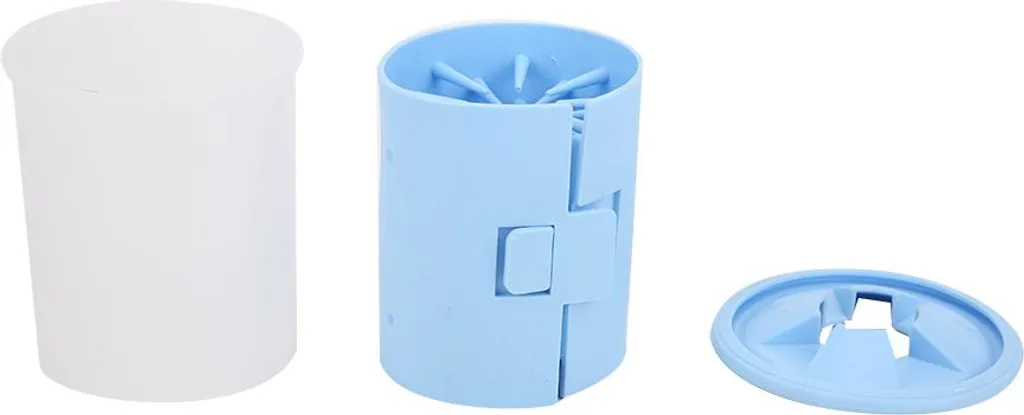 Pulitore Zampe Portatile Silicone Blu - Prezzo Stock Online