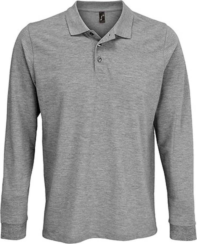 SOLS Uni Long Sleeve PolyBaumwolle Polo Shirt