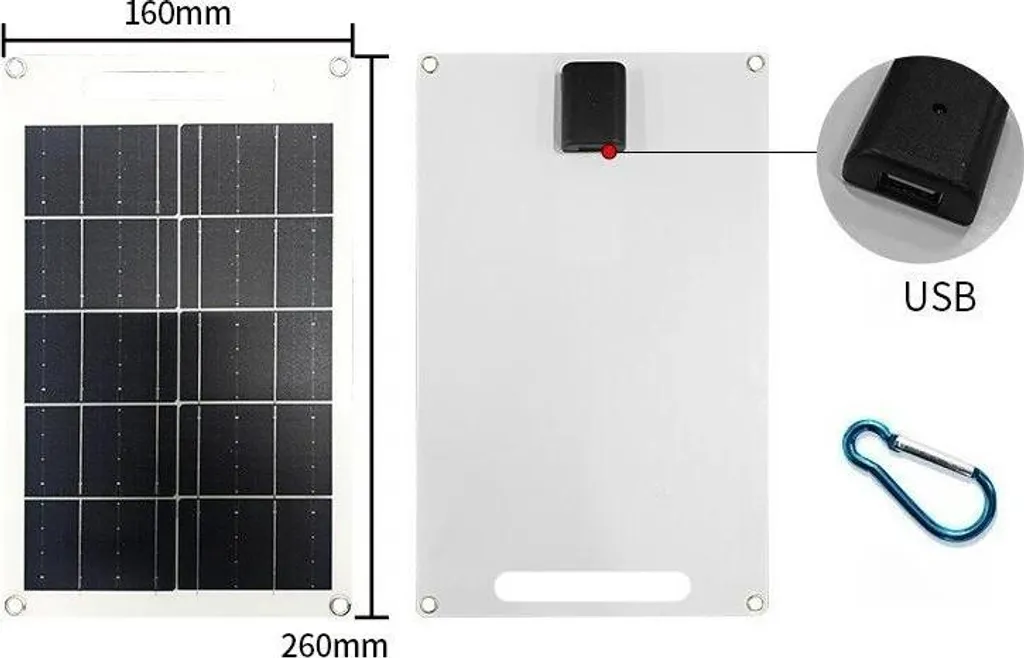Pannello Fotovoltaico 6V 8W Flessibile - Resistente e Facile da Installare - 2