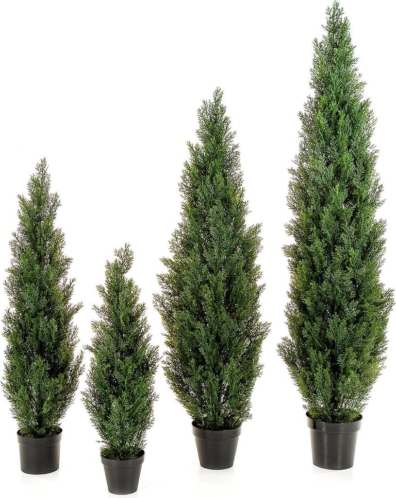 artplants.de Künstlicher Zeder REVATI, crossdoor, grün, 120cm - Künstliche Zypresse