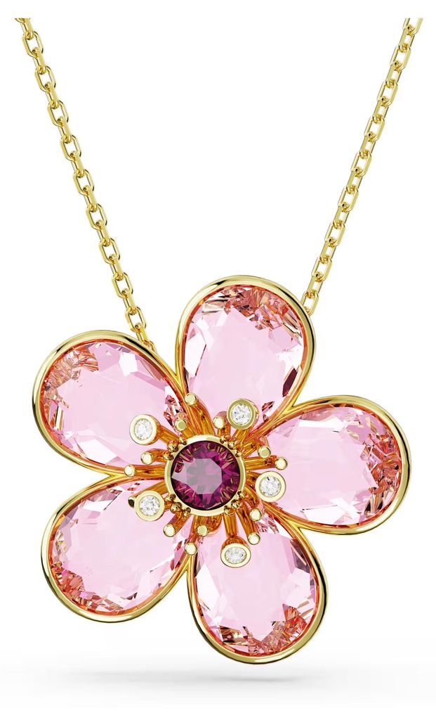 Swarovski Damen Halskette Idyllia Anhänger Blume Klein - Produktbild 
