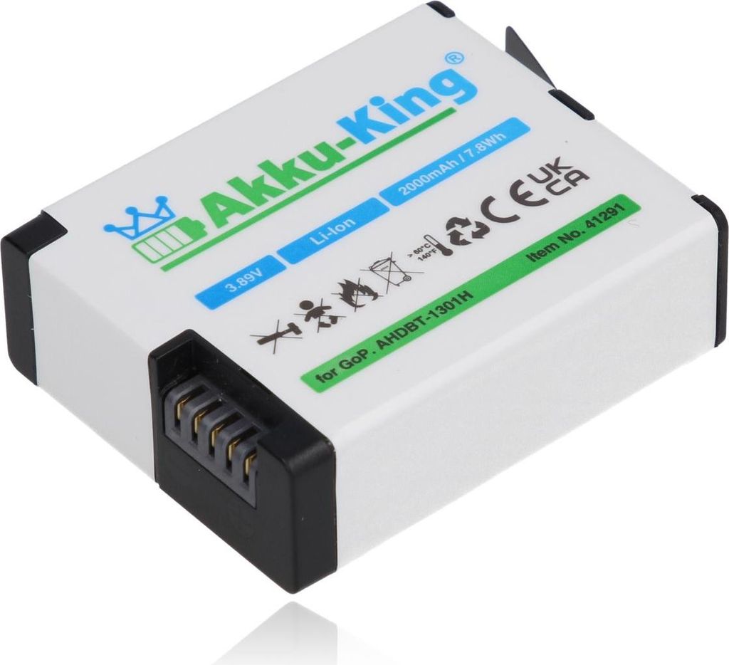 Akku kompatibel mit GoPro AEBAT-201 - Li-Ion 1950mAh - für Hero 13, AHDBT-1301H, CPSS1B