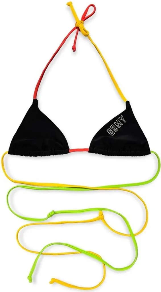 Haut de Maillot Grimey GGBT179 Noir S - Fini les Bikini qui Glissent à l'Eau