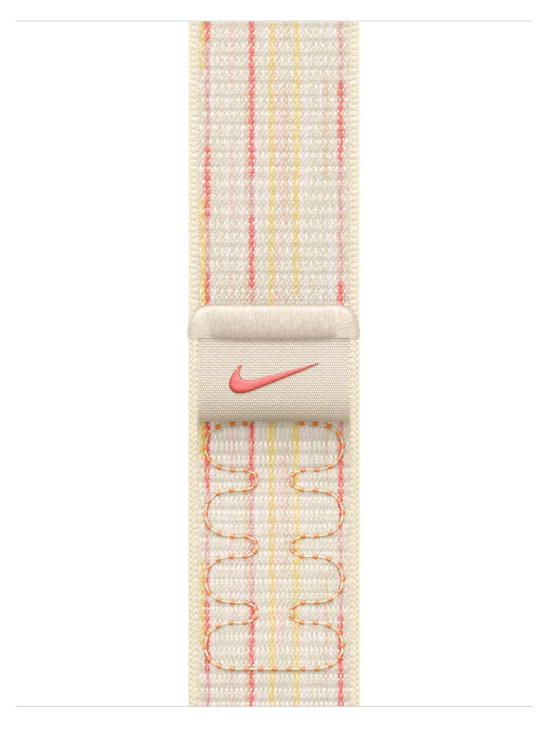 Bracelet Apple Watch Nylon Beige et Rose MC1Q4ZM/A - Modèles 38/40/41mm
