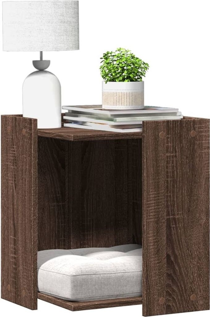 Design Katzenklo Eichen-Optik 42x42x51 cm Holzwerkstoff, Kratzbäume 2024 Neu