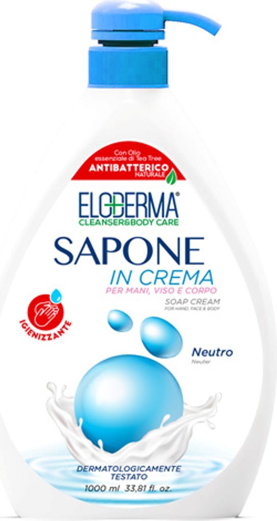 Sapone in Crema Neutro mydło w płynie do rąk 1l - Eloderma Zdjęcie produktu 
