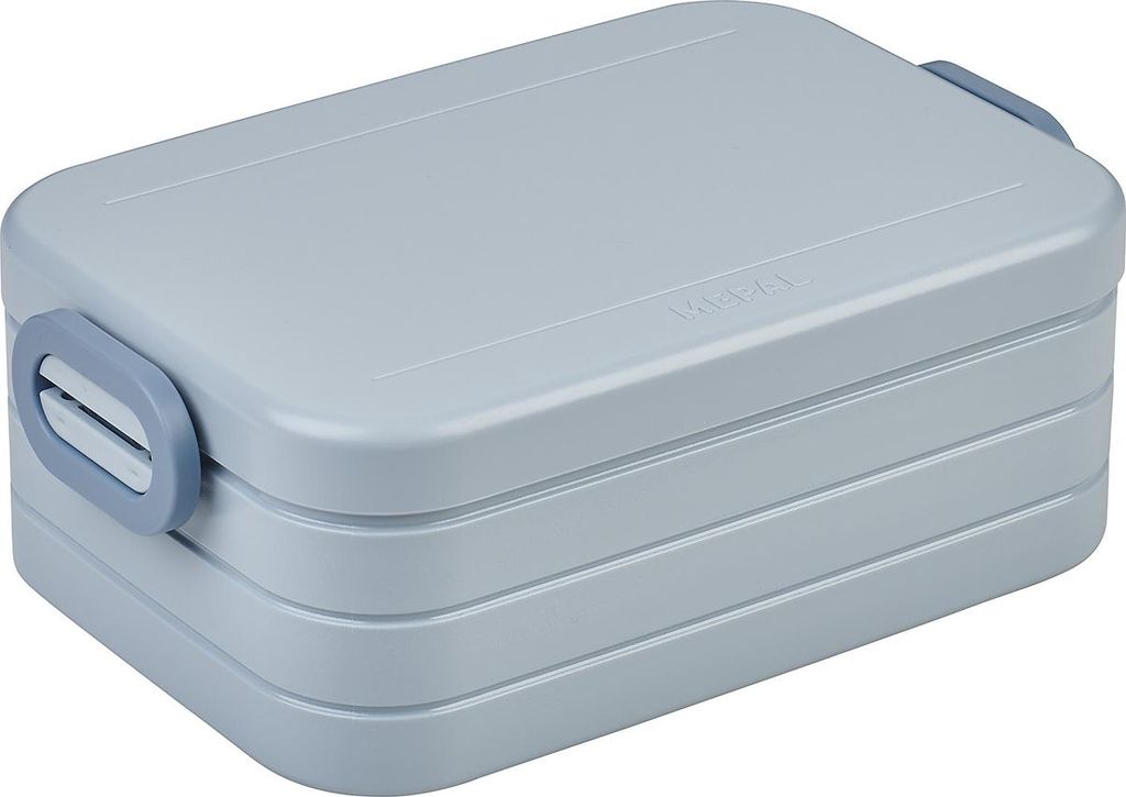 Mepal - Lunchbox Take a Break Midi - Brotdose To Go - Für 2 Sandwiches oder 4 Brotscheiben - Meal Prep Box - Essensbox mit Unterteilung - Spülmas...