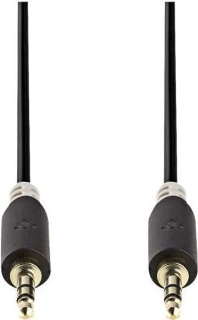 Nedis CABP22000AT20, 3.5mm, 3.5mm, Kupferverkleidetes Aluminium (CCA), 2 m, Anthrazit