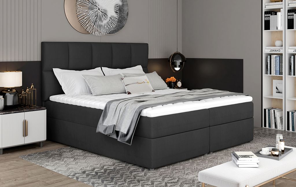 NABBI Gepolstert Doppelbett mit Stauraum Grosio 185 - Produktbild 