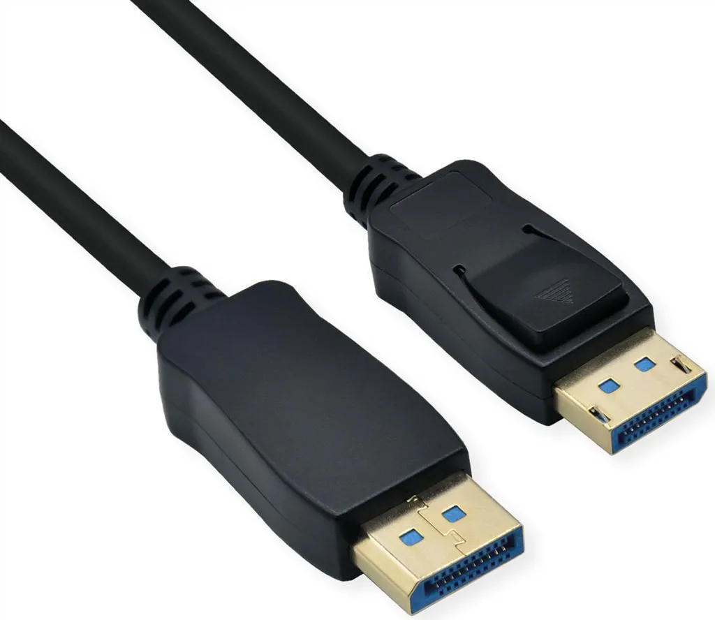 Cavo DisplayPort ROLINE 2m Nero v2.0 - Alta Qualità per TV e PC