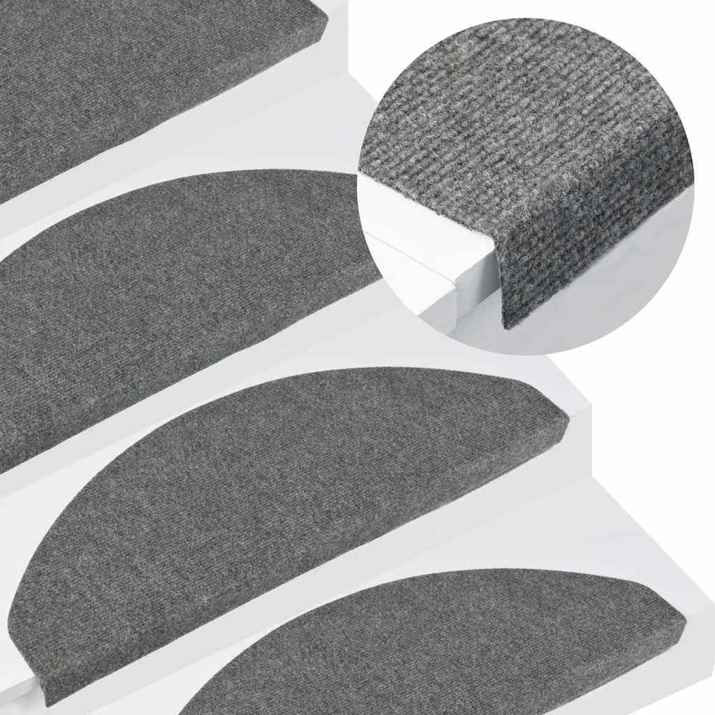 Vidaxl Treppenmatten Selbstadhäsiv 15 ST 65x22,5x3,5 cm Immagine del prodotto 